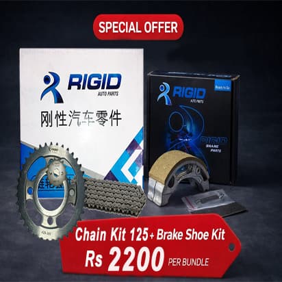Chain Kit 125 + Brake Shoe Bundle Offer Delivery Free angle 1