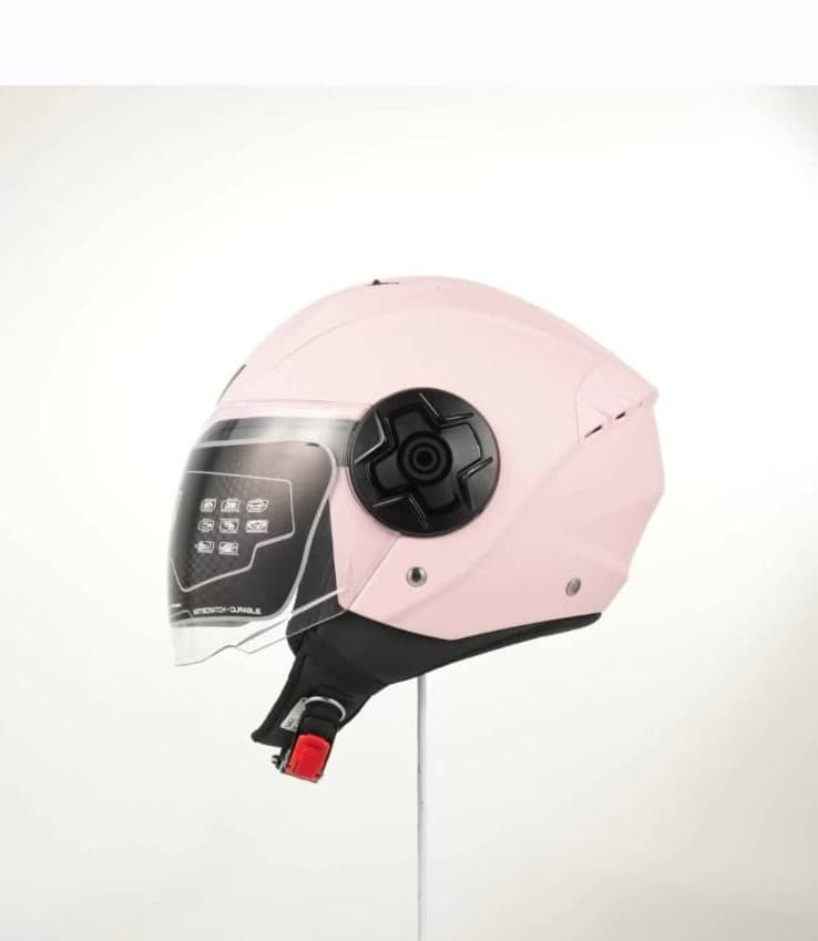 Open face Helmet  Model 850 Solid Color Pink angle 1